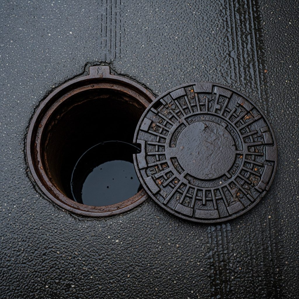 засор в колодце